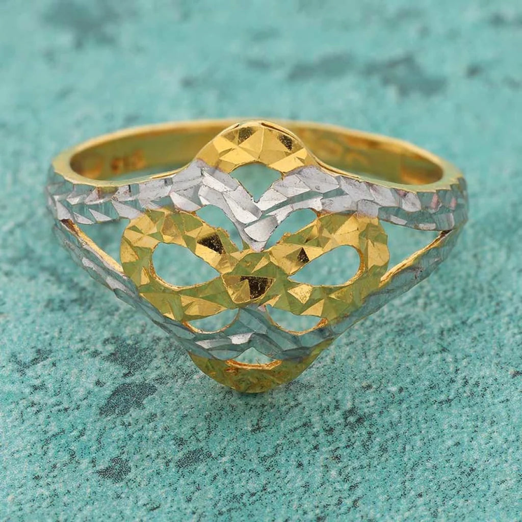 Dual Tone Gold Ring 22Kt - Fkjrn22K3722 Rings