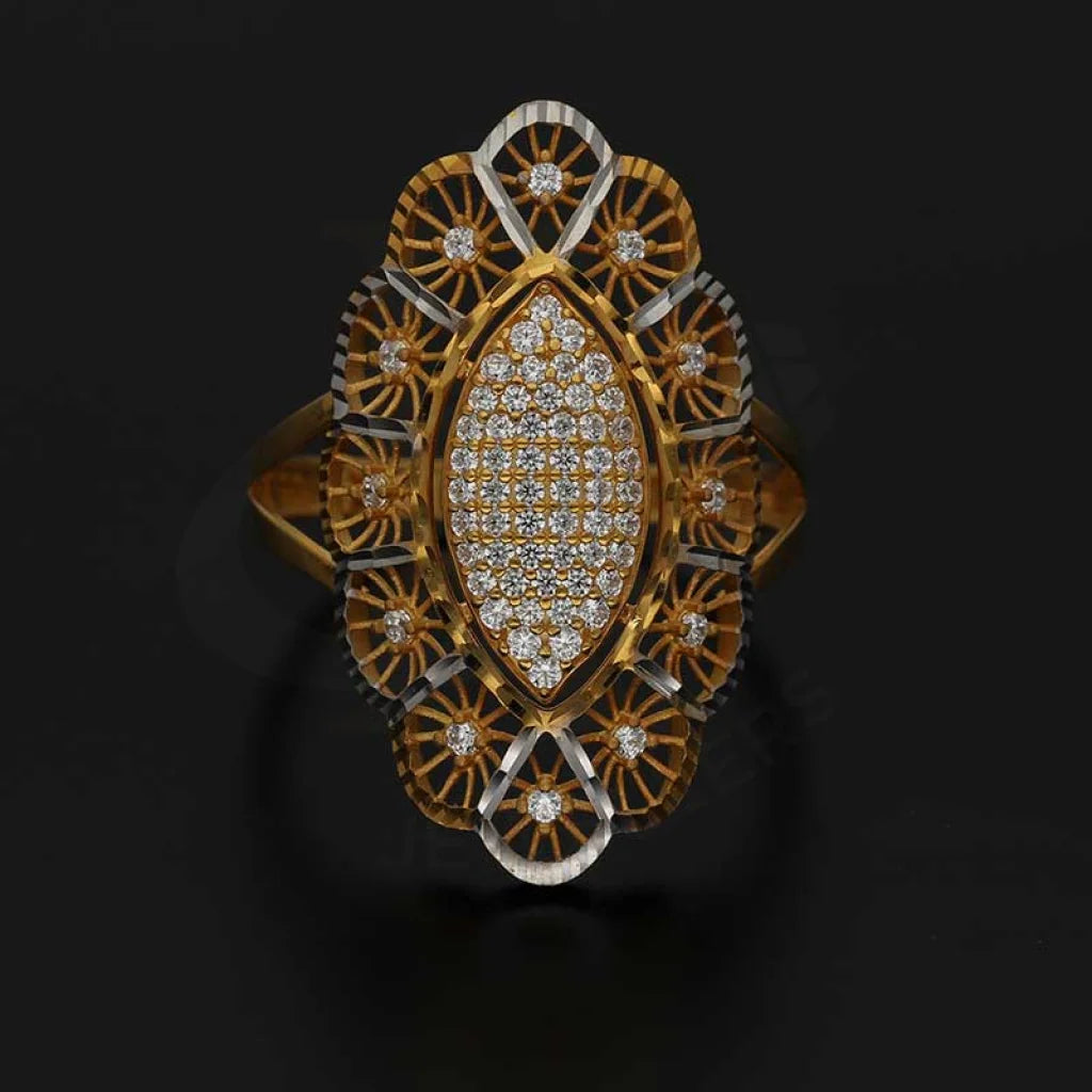 Dual Tone Gold Ring 22Kt - Fkjrn22K3838 Rings