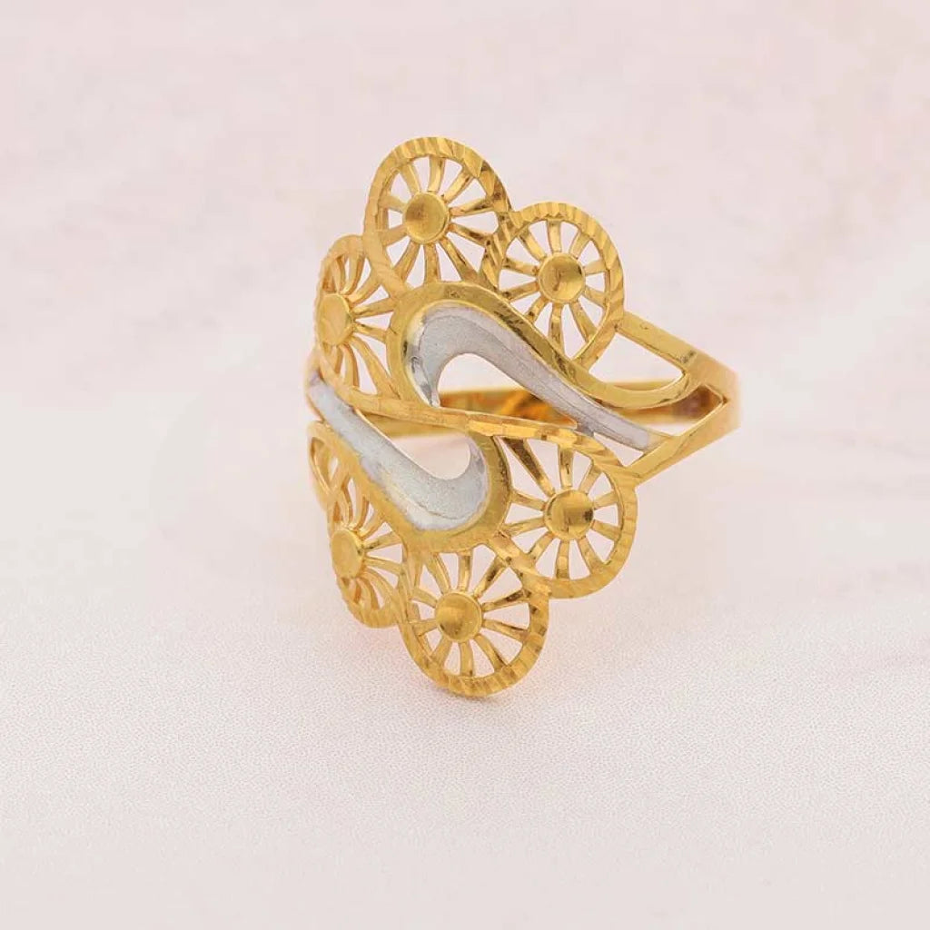 Dual Tone Gold Ring 22Kt - Fkjrn22K3840 Rings