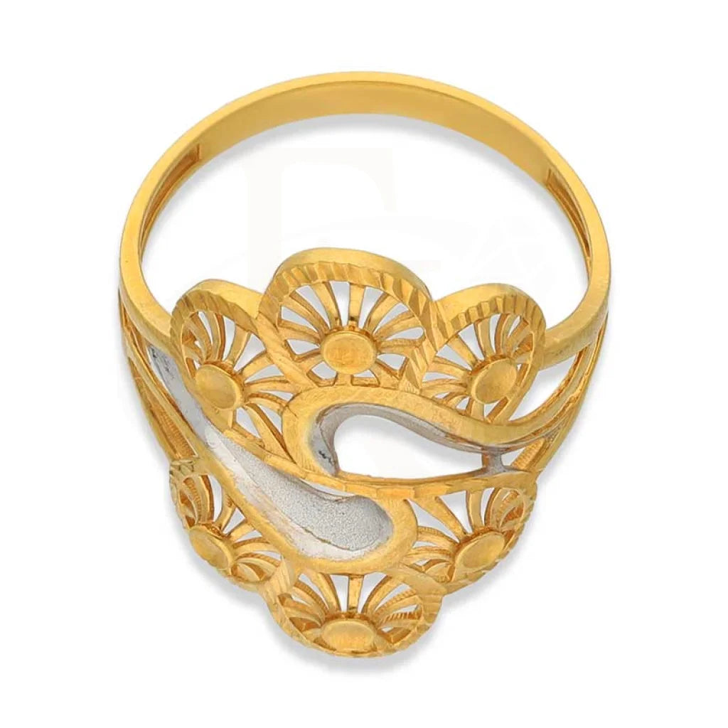 Dual Tone Gold Ring 22Kt - Fkjrn22K3840 Rings