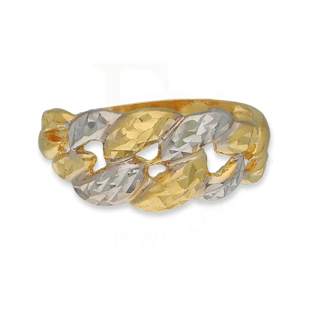 Dual Tone Gold Ring 22Kt - Fkjrn22K5133 Rings