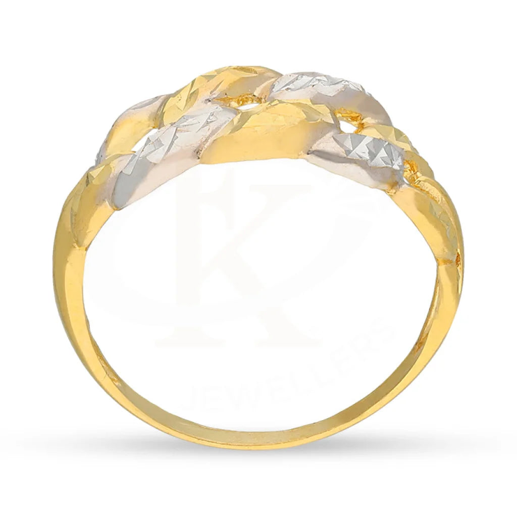 Dual Tone Gold Ring 22Kt - Fkjrn22K5133 Rings