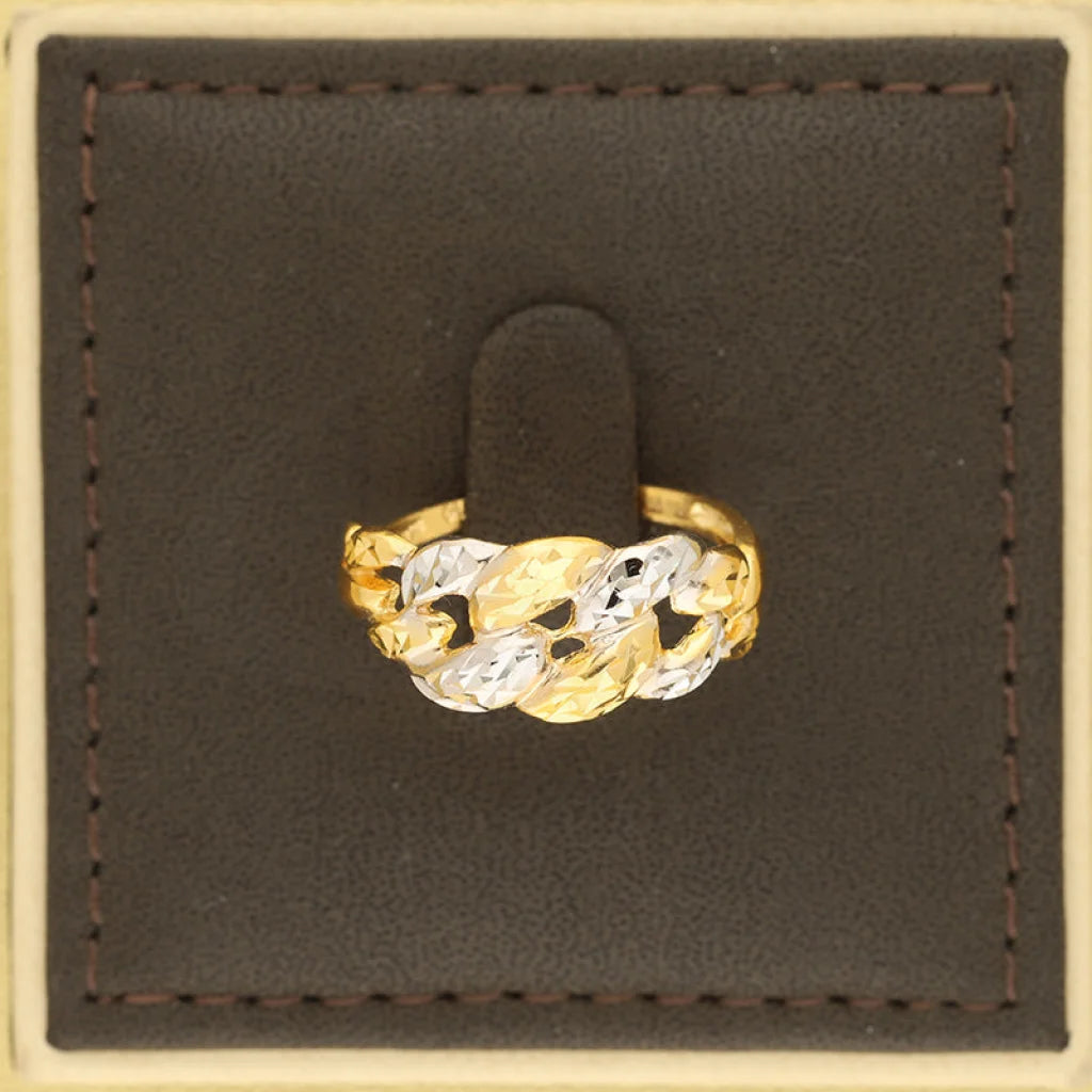 Dual Tone Gold Ring 22Kt - Fkjrn22K5133 Rings