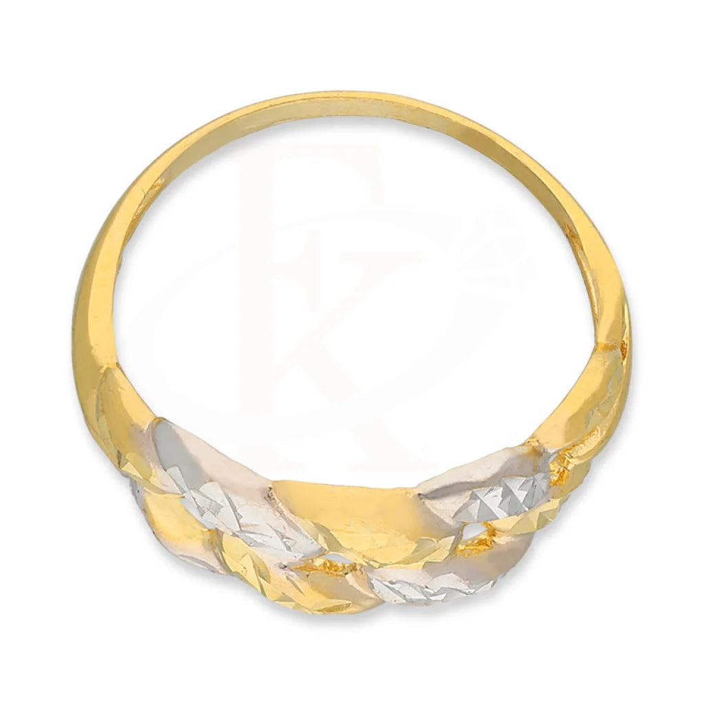 Dual Tone Gold Ring 22Kt - Fkjrn22K5133 Rings