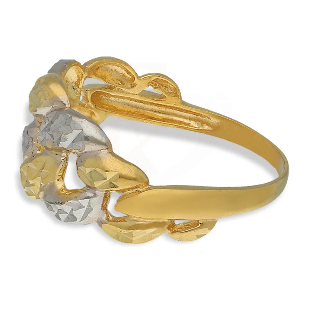 Dual Tone Gold Ring 22Kt - Fkjrn22K5133 Rings