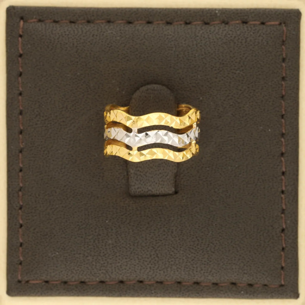 Dual Tone Gold Ring 22Kt - Fkjrn22K5136 Rings