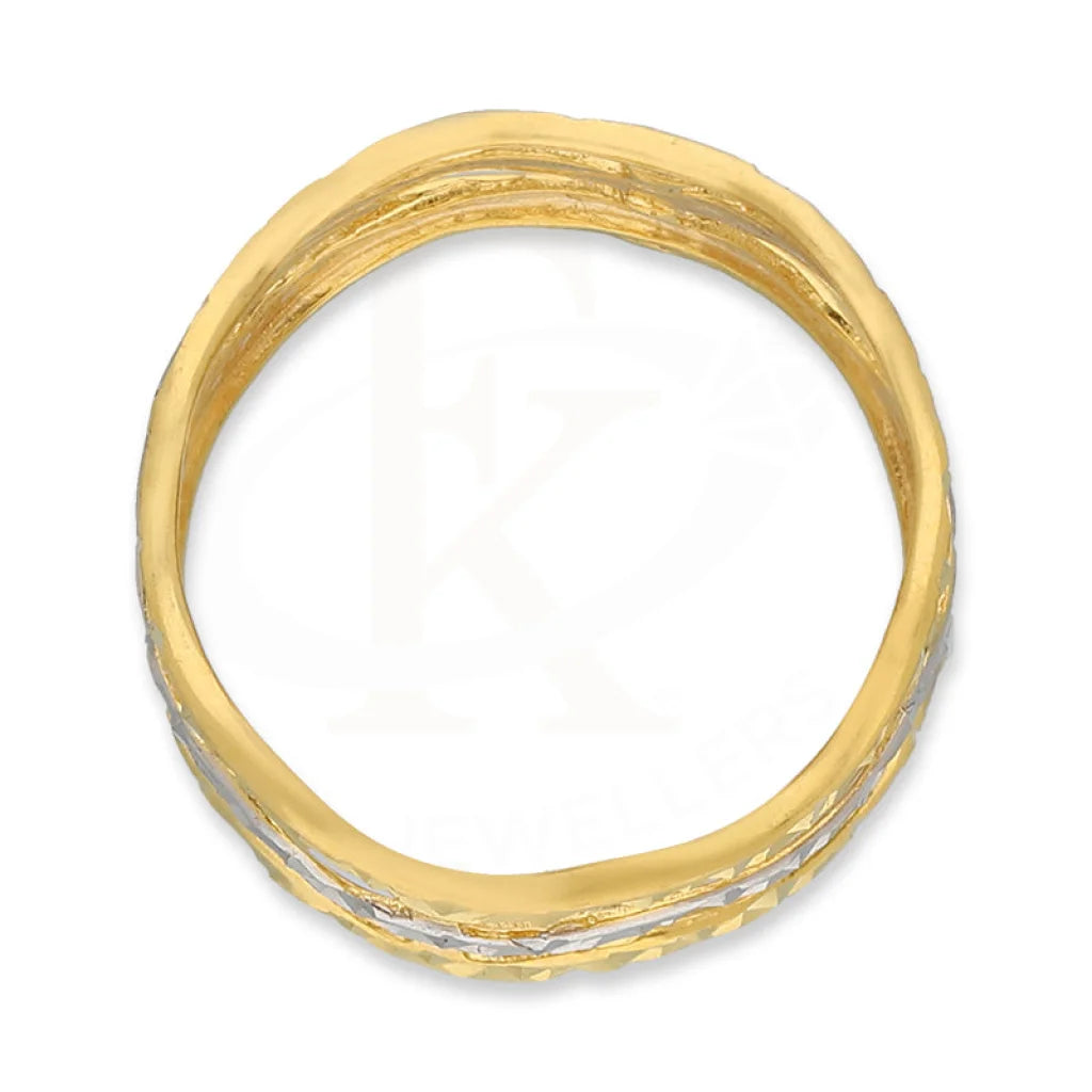 Dual Tone Gold Ring 22Kt - Fkjrn22K5136 Rings