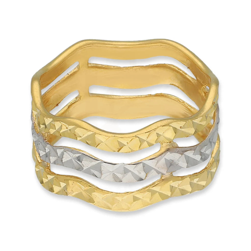 Dual Tone Gold Ring 22Kt - Fkjrn22K5136 Rings