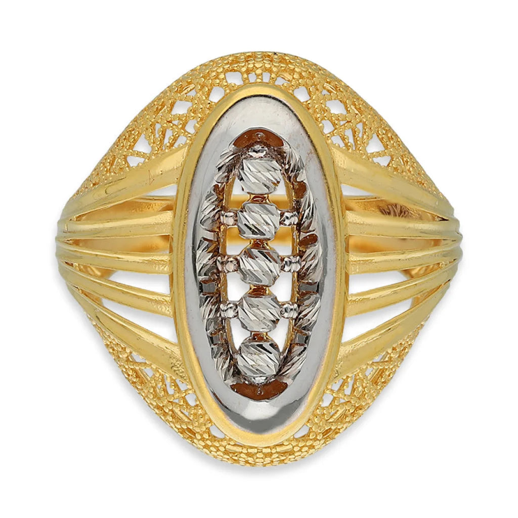 Dual Tone Gold Ring 22Kt - Fkjrn22K5141 Rings