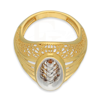 Dual Tone Gold Ring 22Kt - Fkjrn22K5141 Rings