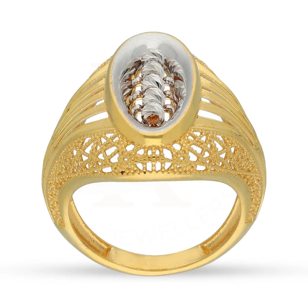 Dual Tone Gold Ring 22Kt - Fkjrn22K5141 Rings