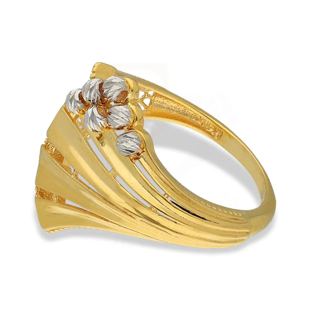 Dual Tone Gold Ring 22Kt - Fkjrn22K5144 Rings