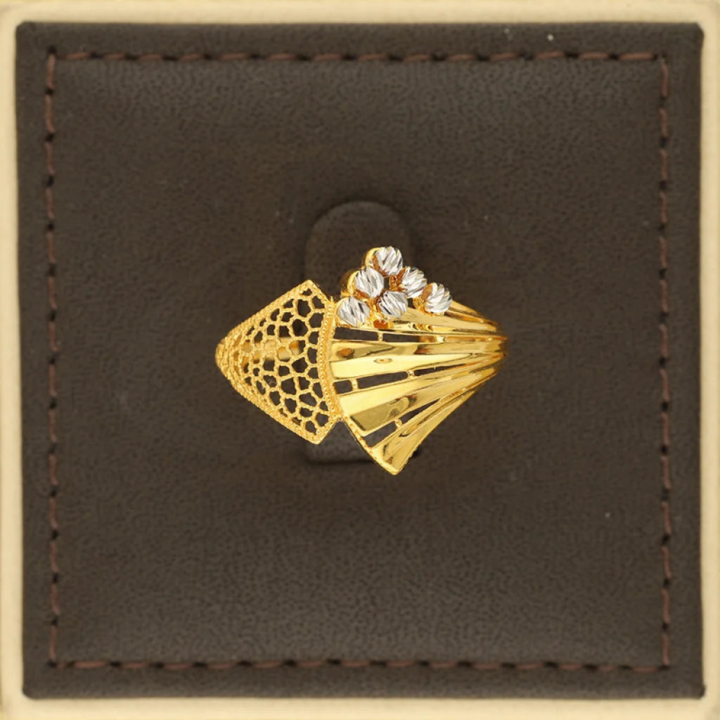 Dual Tone Gold Ring 22Kt - Fkjrn22K5144 Rings