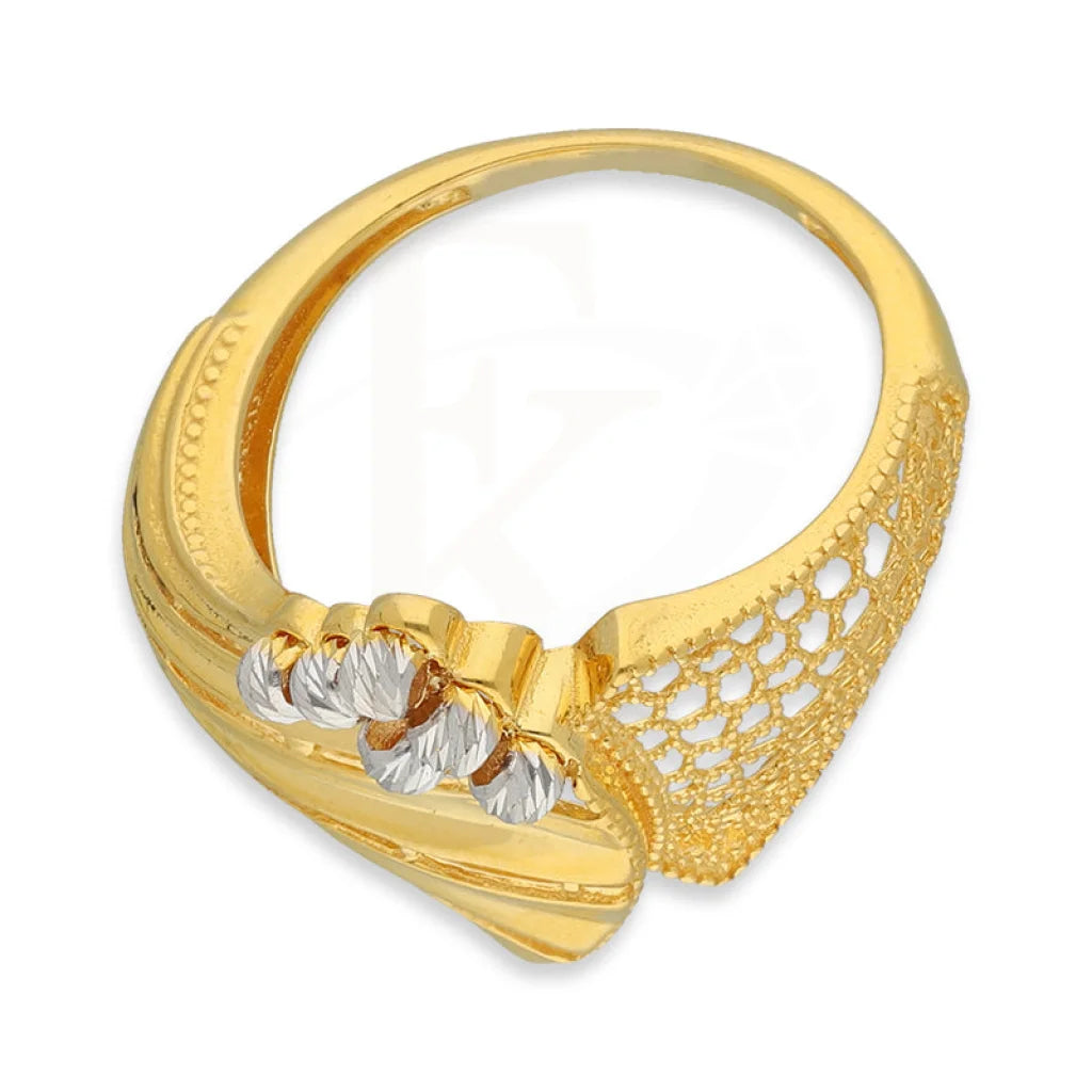 Dual Tone Gold Ring 22Kt - Fkjrn22K5144 Rings