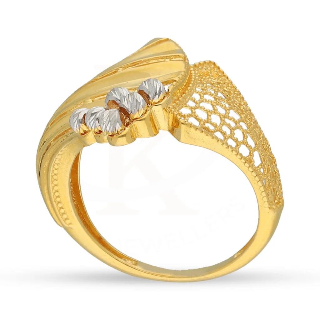 Dual Tone Gold Ring 22Kt - Fkjrn22K5144 Rings