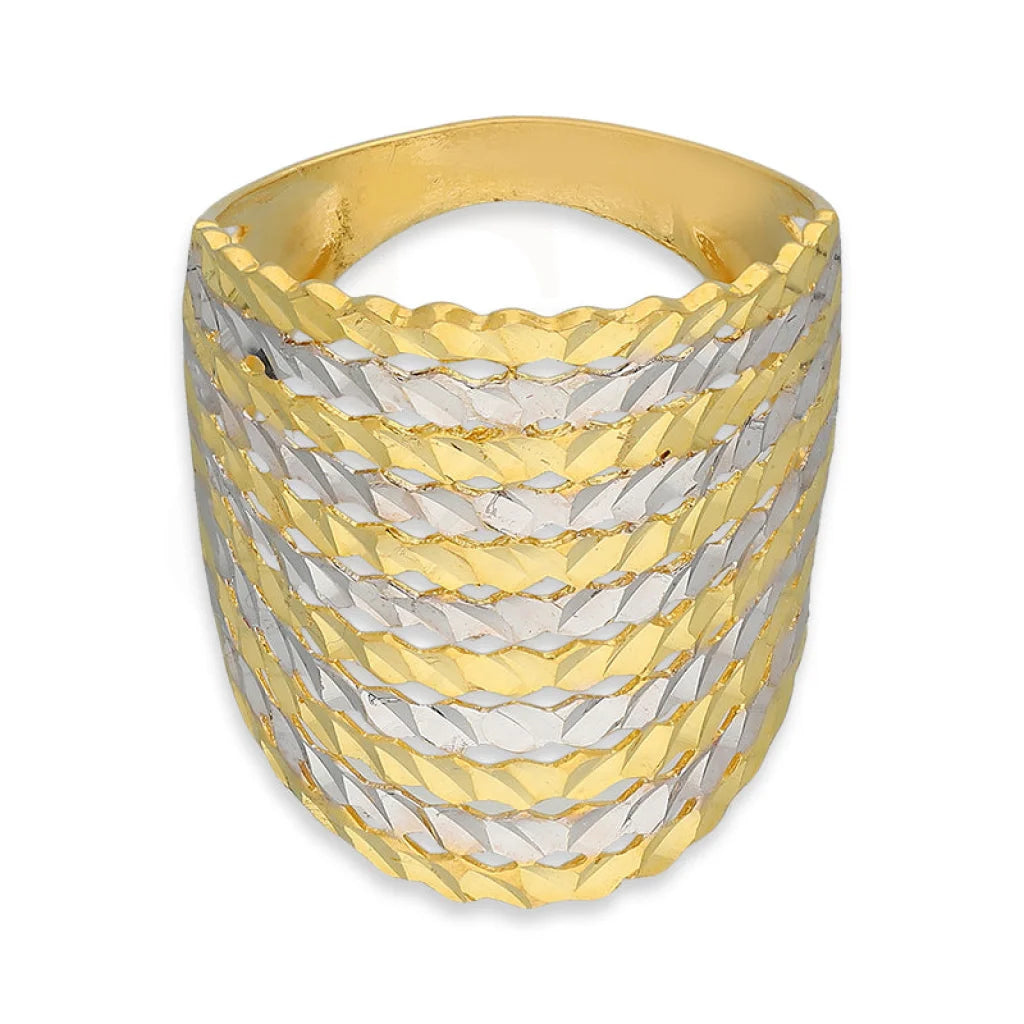 Dual Tone Gold Ring 22Kt - Fkjrn22K5146 Rings