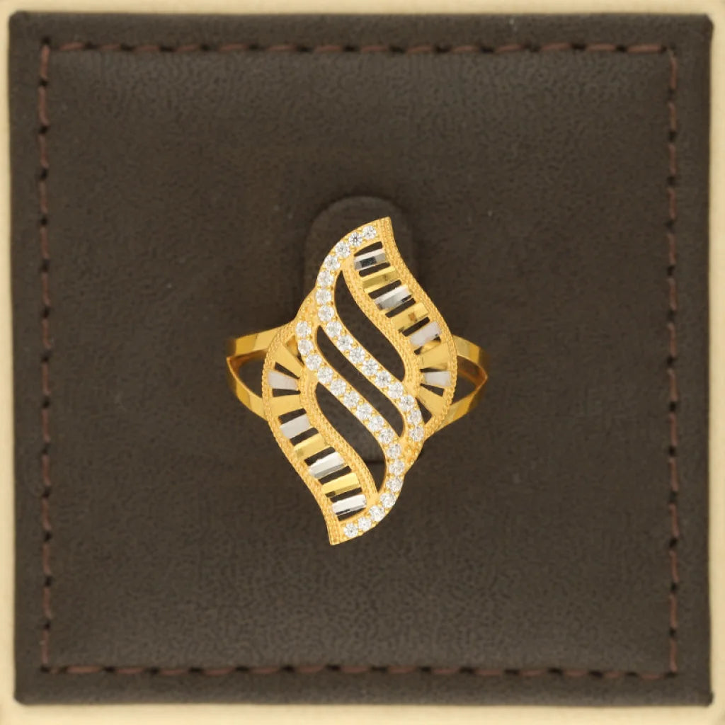 Dual Tone Gold Ring 22Kt - Fkjrn22K5148 Rings