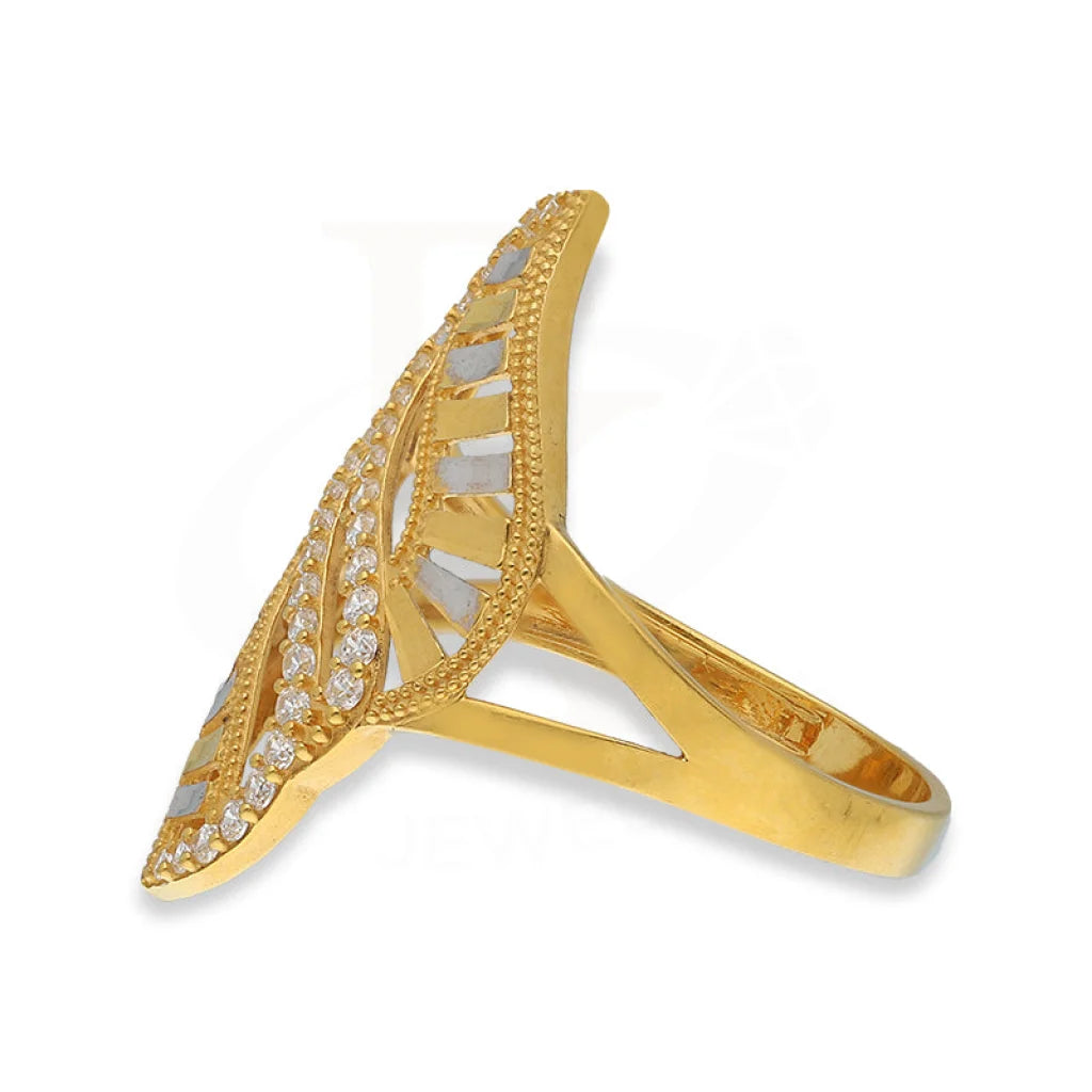 Dual Tone Gold Ring 22Kt - Fkjrn22K5148 Rings