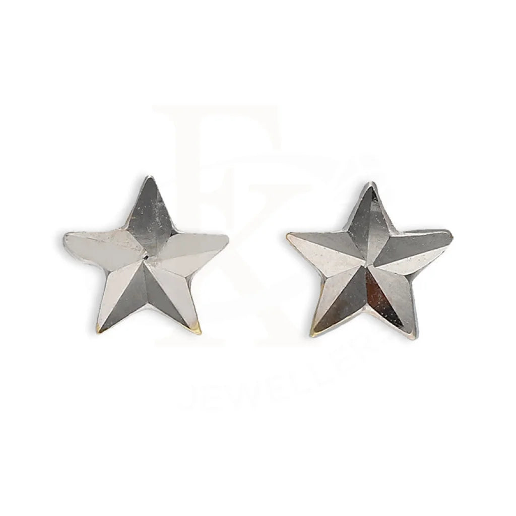 Dual Tone Gold Star Stud Earrings 18Kt - Fkjern18K5532