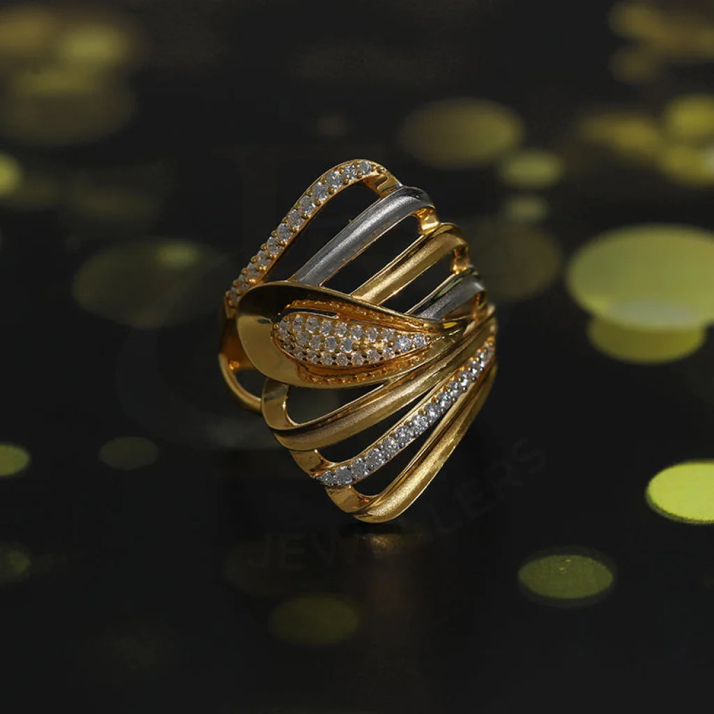 Dual Tone Gold Symmetry Ring 22Kt - Fkjrn22K3874 Rings