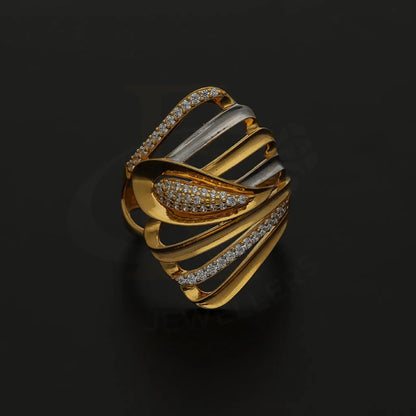 Dual Tone Gold Symmetry Ring 22Kt - Fkjrn22K3874 Rings