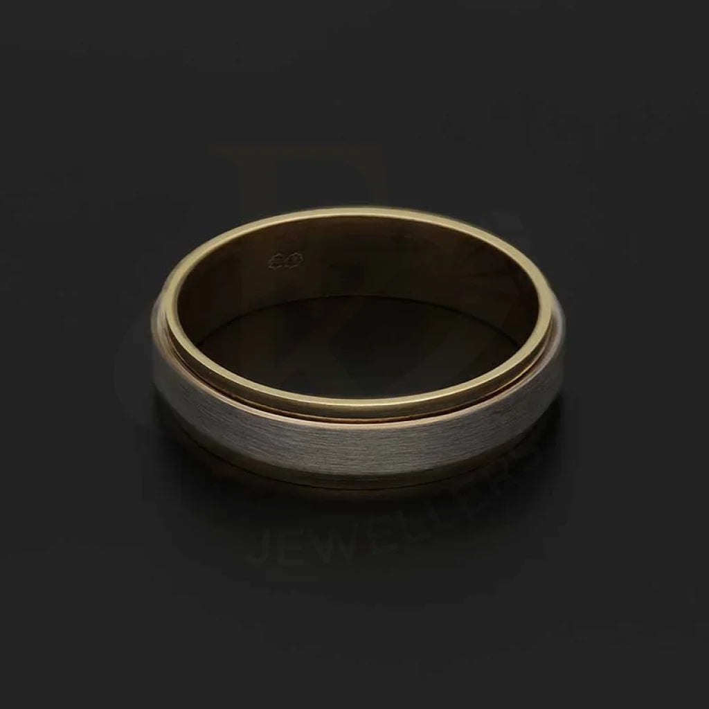 Dual Tone Gold Wedding Band Ring 18Kt - Fkjrn18K3809 Rings