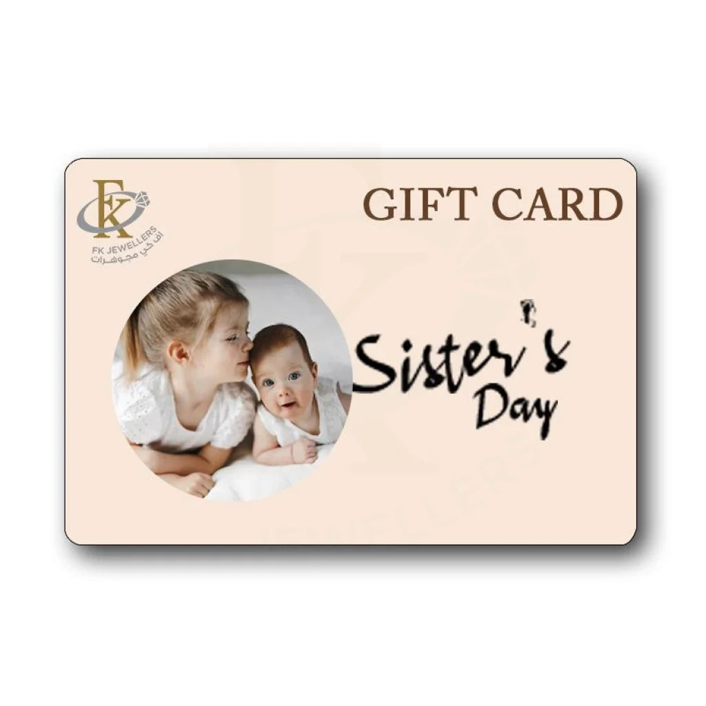 Fk Jewellers Happy Sisters Day Gift Card - Fkjgift8013 10.00 Kwd
