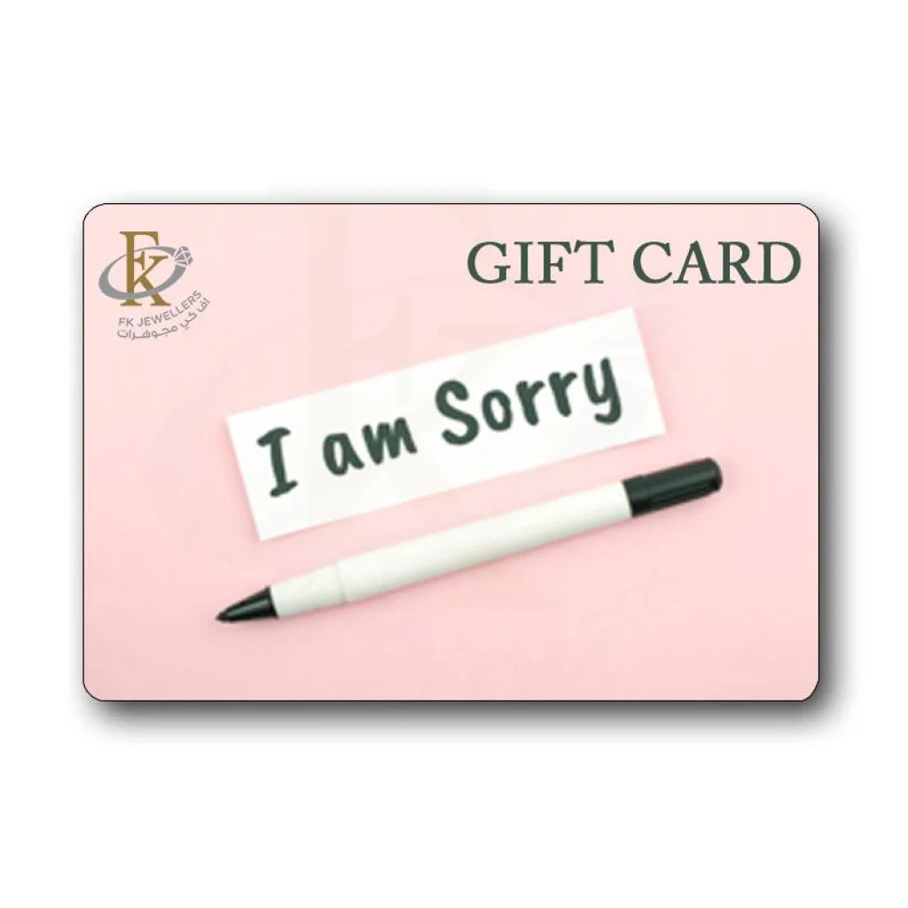 Fk Jewellers I Am Sorry Gift Card - Fkjgift8017 10.00 Kwd