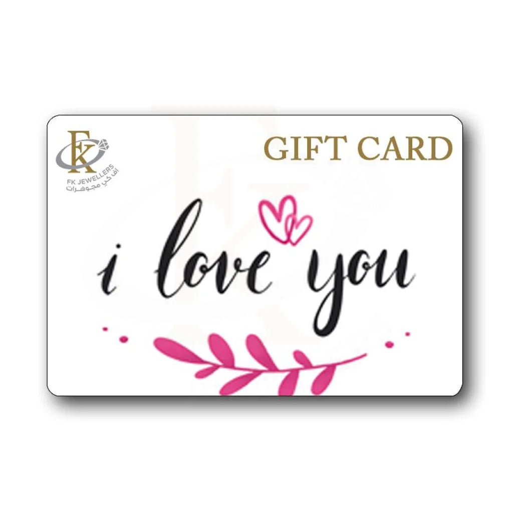 Fk Jewellers I Love You Gift Card - Fkjgift8018 10.00 Kwd