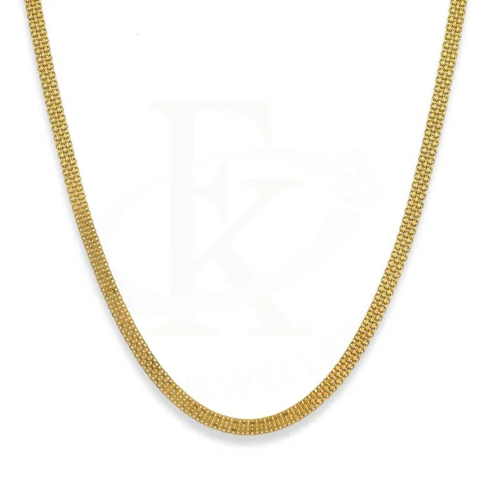 Gold 16 Inches Flat Chain 18Kt - Fkjcn18K2476 Chains