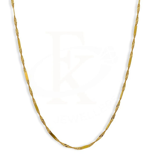 Gold 18 Inches Chain 21Kt - Fkjcn21K2412 Chains