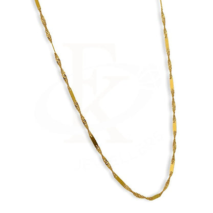 Gold 18 Inches Chain 21Kt - Fkjcn21K2412 Chains