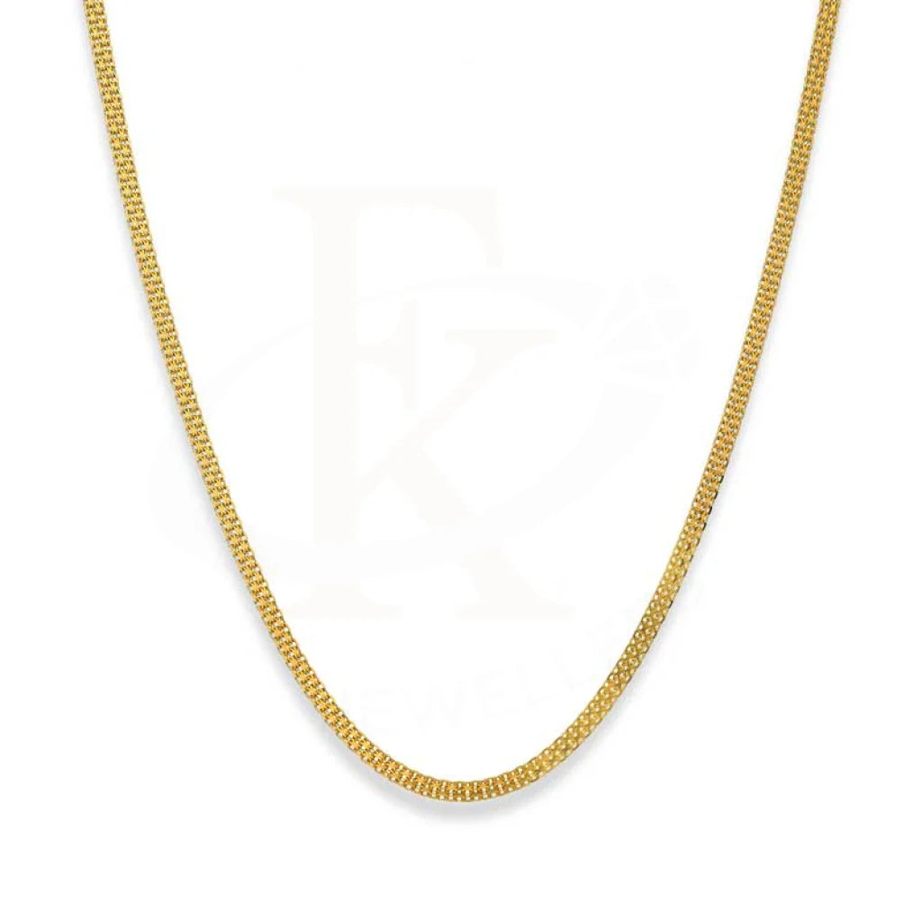 Gold 18 Inches Flat Chain 18Kt - Fkjcn18K2477 Chains