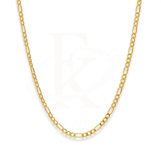 Gold 20 Inches Figaro Chain In 22Kt - Fkjcn22K2469 Chains