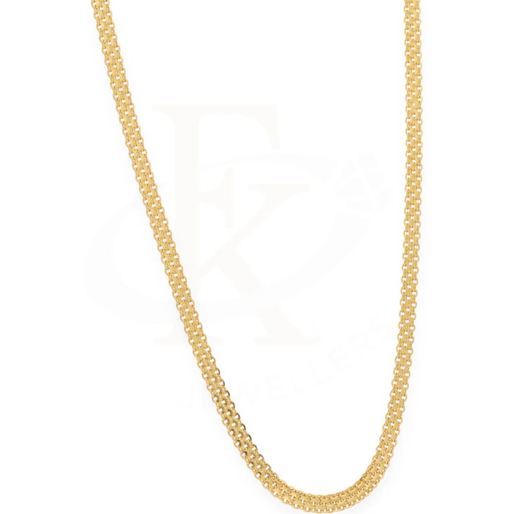 Gold 20 Inches Flat Chain 21Kt - Fkjcn21K7283 Chains