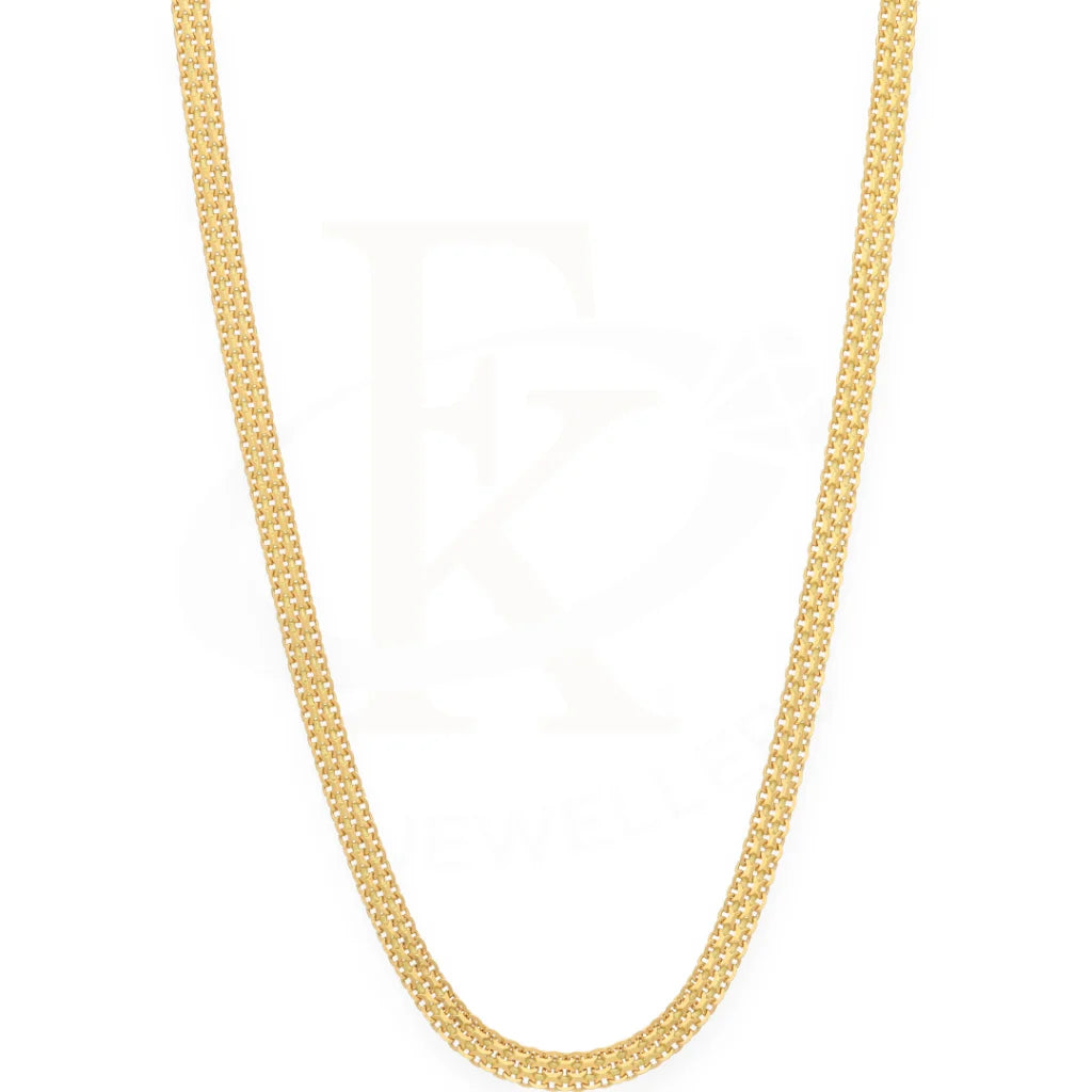 Gold 20 Inches Flat Chain 21Kt - Fkjcn21K7283 Chains