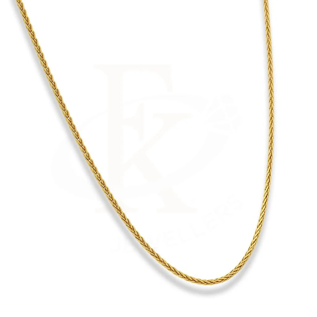 Gold 20 Inches Wheat Chain In 22Kt - Fkjcn22K2191 Chains