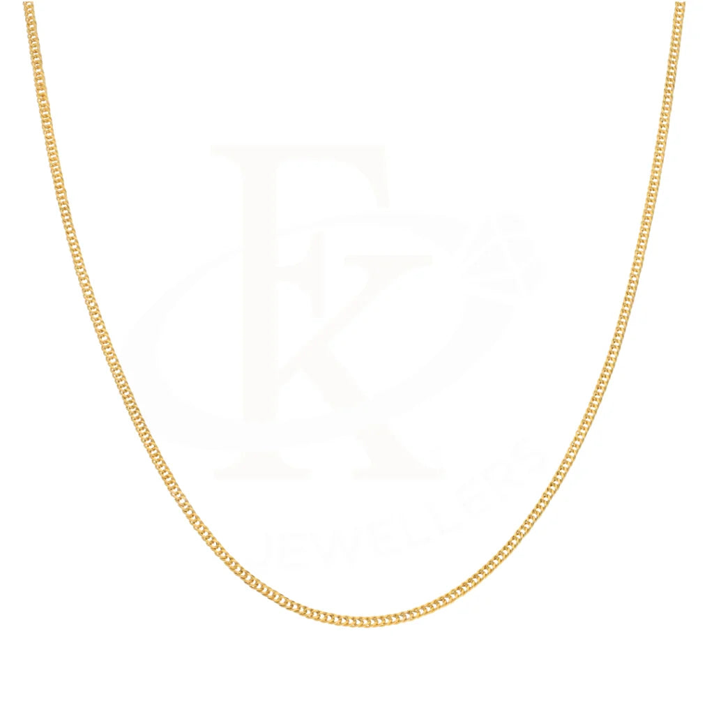Gold 22 Inches Curb Chain 21KT - FKJCN21KM9195
