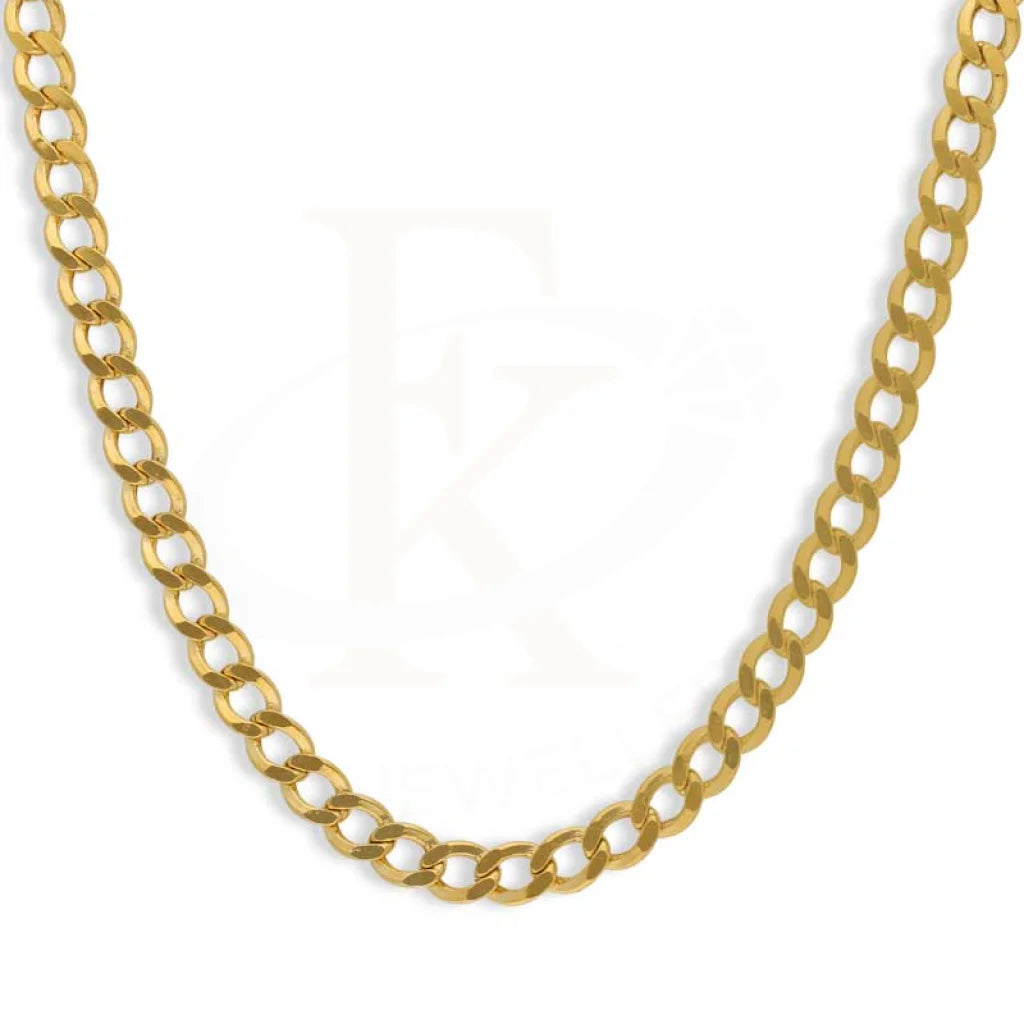 Gold 22 Inches Curb Chain 21Kt - Fkjcn21K2456 Chains