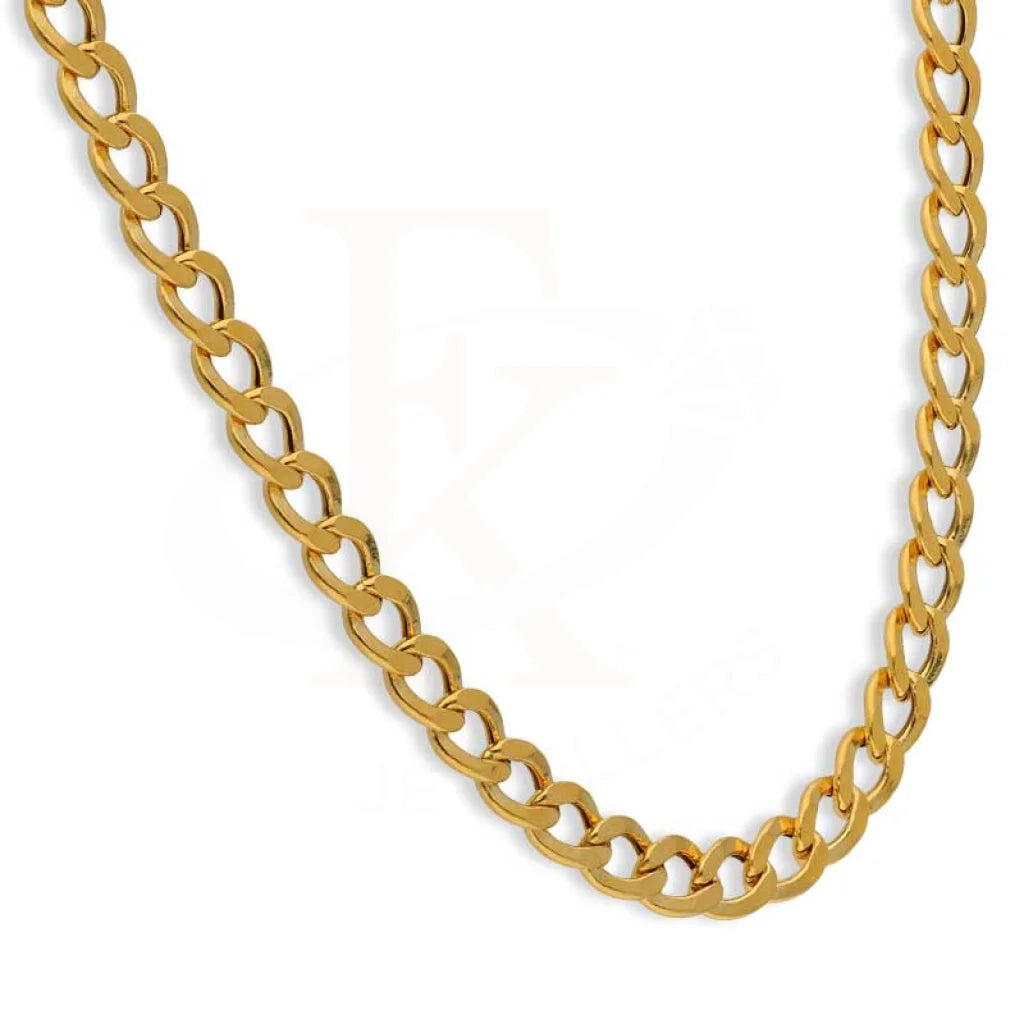 Gold 22 Inches Curb Chain 21Kt - Fkjcn21K2456 Chains