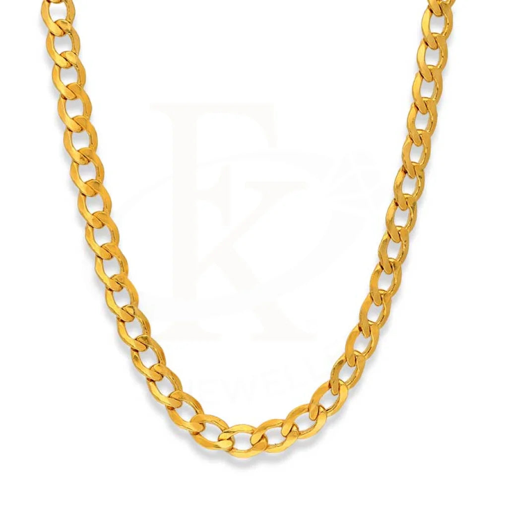 Gold 28 Inches Curb Chain In 22Kt - Fkjcn22K2466 Chains