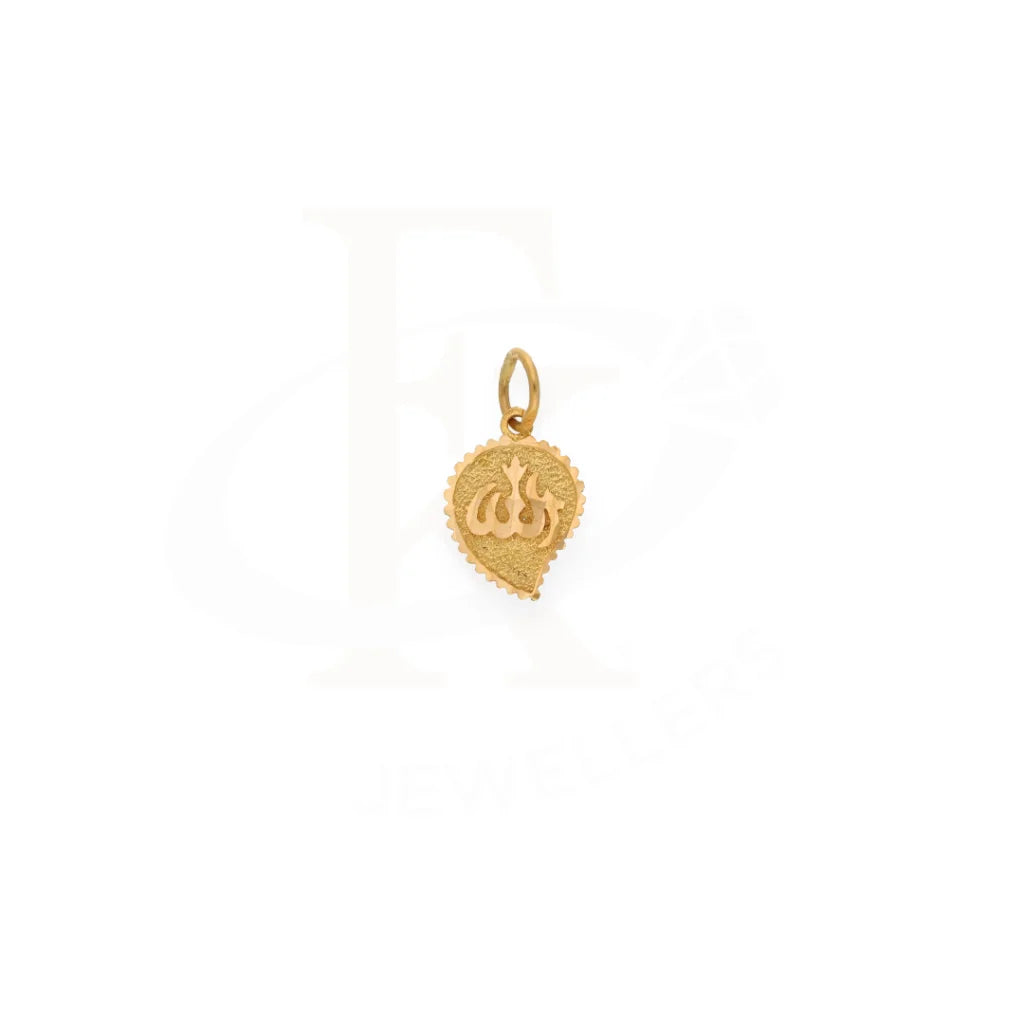 Gold Allah Pendant 21Kt - Fkjpnd21K7575 Pendants