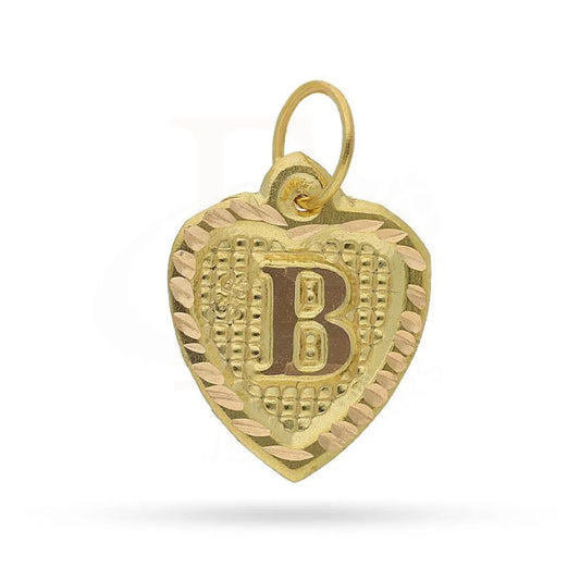 Gold Alphabet Pendant 18Kt - Fkjpnd1452 B Pendants