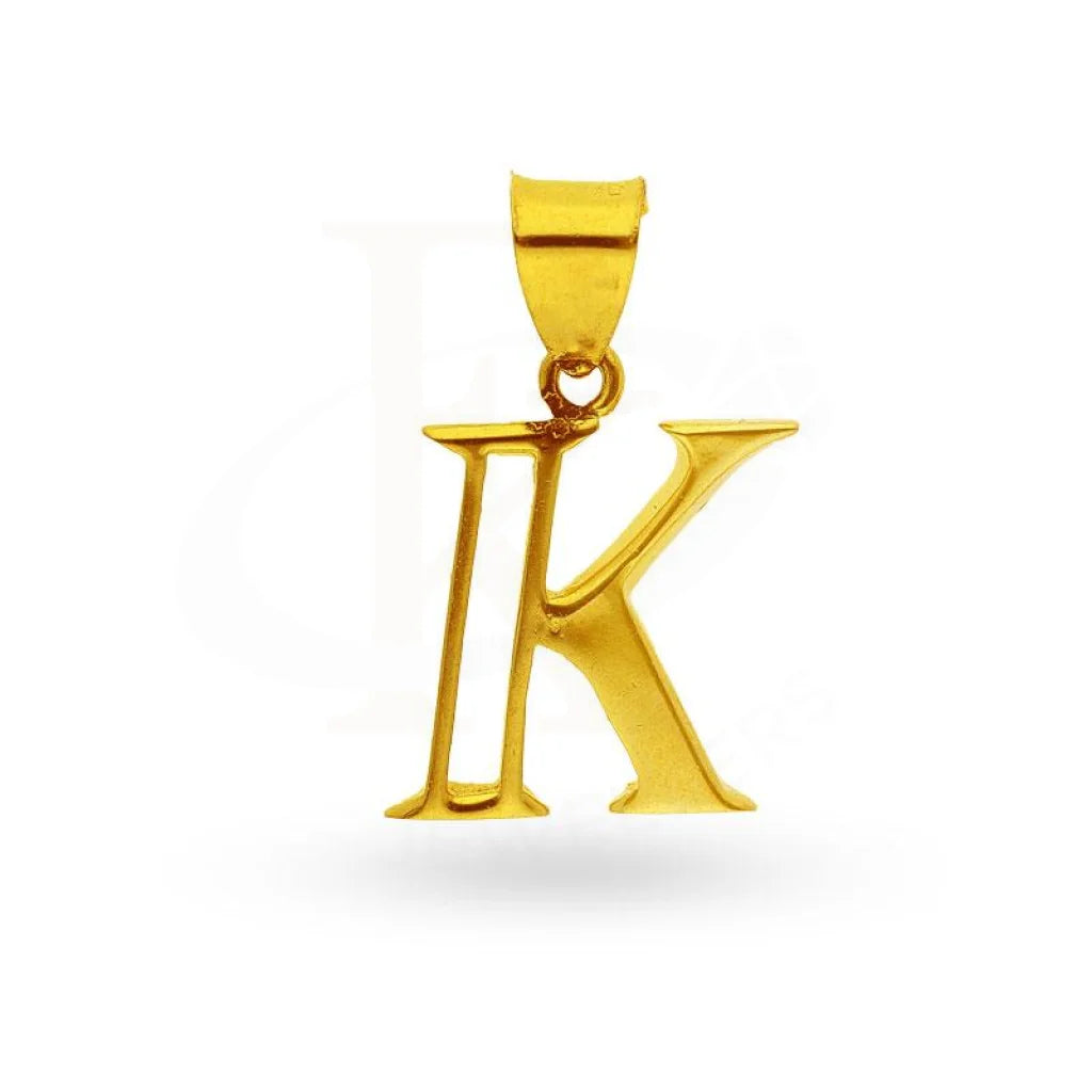 Gold Alphabet Pendant 18Kt - Fkjpnd1625 K Pendants