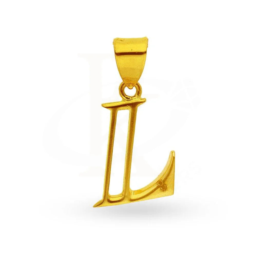 Gold Alphabet Pendant 18Kt - Fkjpnd1625 L Pendants