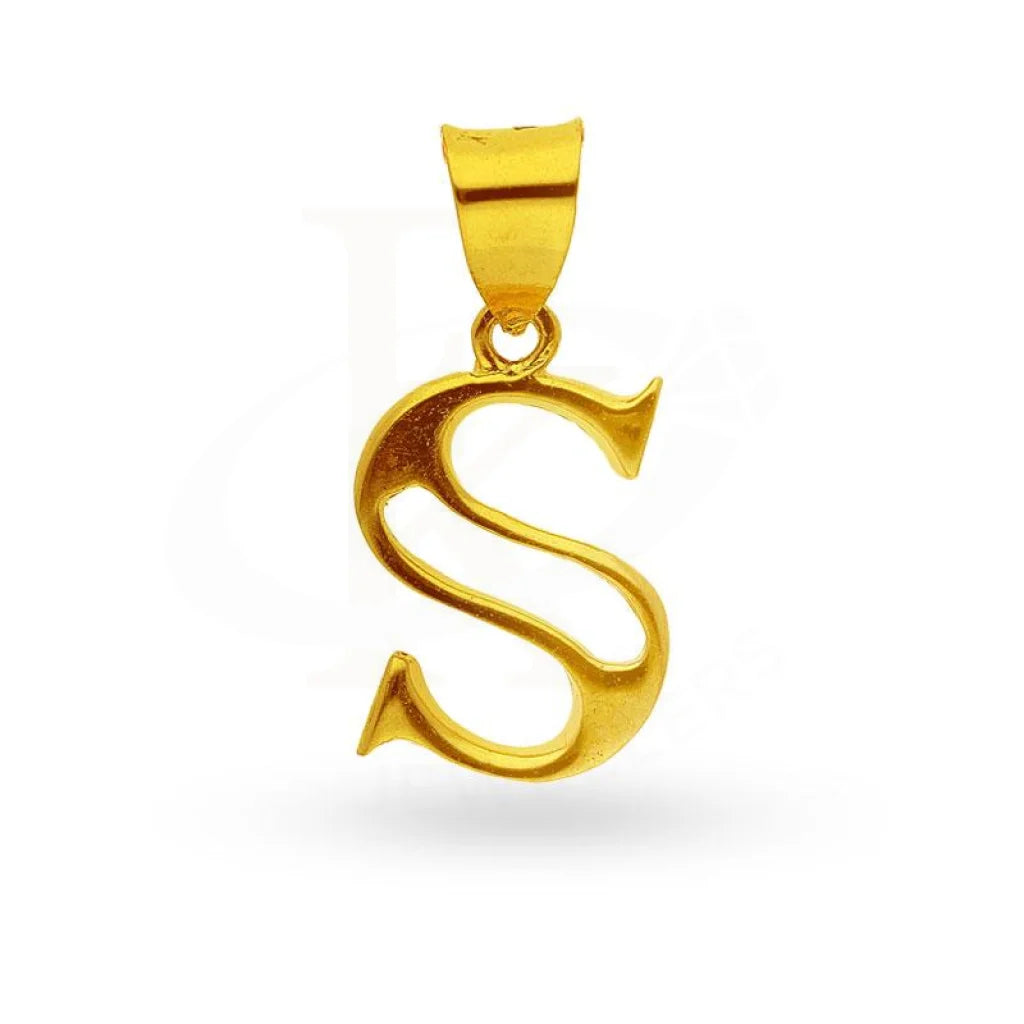 Gold Alphabet Pendant 18Kt - Fkjpnd1625 S Pendants