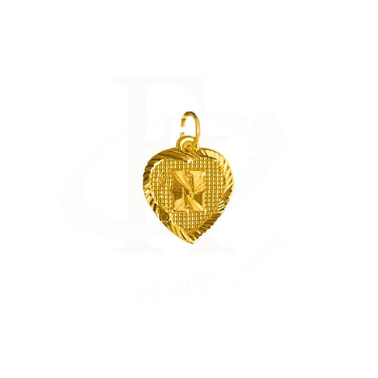 Gold Alphabet Pendant 22Kt - Fkjpnd1847 Pendants