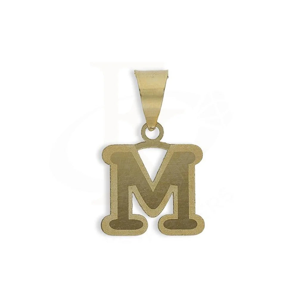 Gold Alphabet Shaped Pendant 18Kt - Fkjpnd18K2260 M / 0.330 Grams Pendants