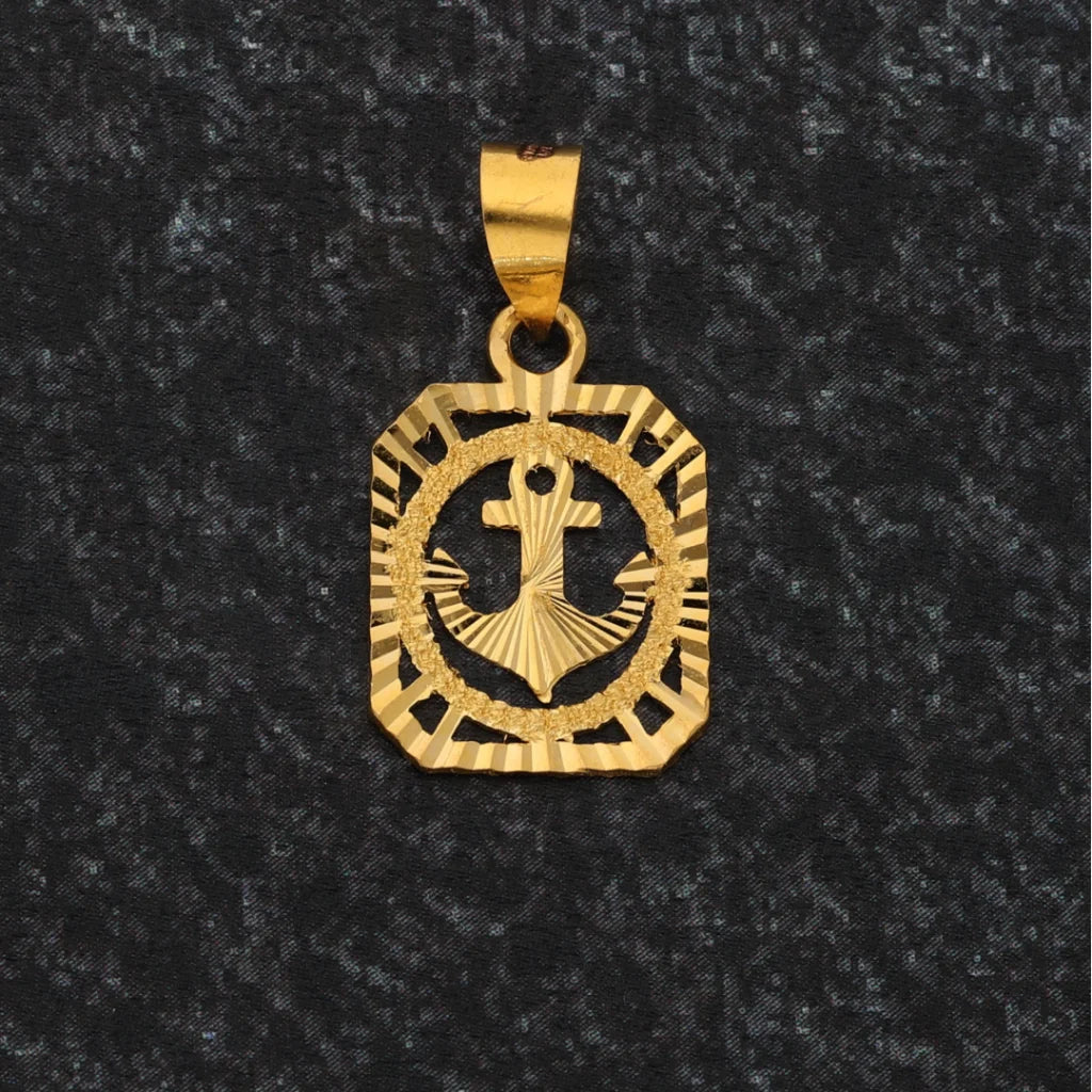 Gold Anchor In Pendant 21Kt - Fkjpnd21K8558 Pendants