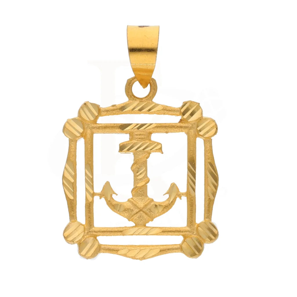 Gold Anchor In Photo Frame Pendant 21Kt - Fkjpnd21Km8607 Pendants